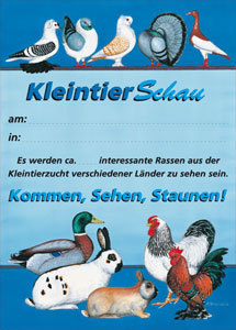 Plakat "Kleintierschau"